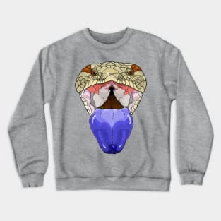 Blue Tongue Skink Face Crewneck Sweatshirt